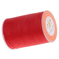 Acheter Fil de cire rond de polyester de 0.8mm cousant la couture rouge d'artisanat de bricolage