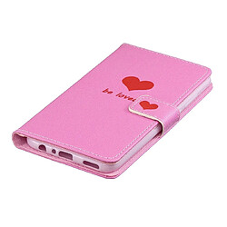 Acheter Wewoo Housse Coque Étui en cuir à rabat horizontal forme de cœur pour Huawei Enjoy 9savec support et fentes cartes et portefeuille