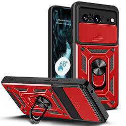 Htdmobiles Coque pour Google Pixel 8 5G - housse etui rigide anti choc + verre trempe - ROUGE