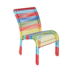 Aubry Gaspard Chaise enfant en polyrésine multicolore.