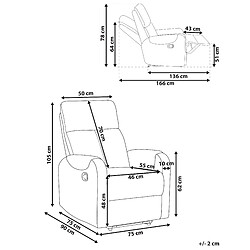 Avis Beliani Fauteuil SOMERO Tissu Beige