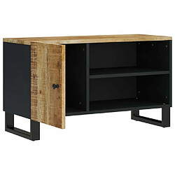 Avis Maison Chic Meuble TV scandinave - Banc TV pour salon 80x33x46 cm bois de manguier et d'ingénierie -MN73781