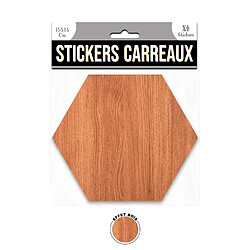 Sudtrading 4 Stickers effet bois - 15 x 13 cm - marron