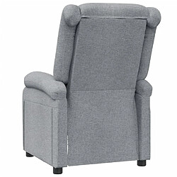 Acheter vidaXL Fauteuil inclinable Gris clair Tissu