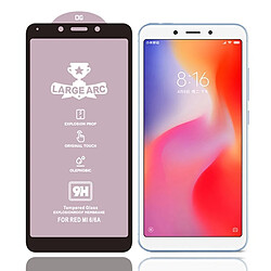 Wewoo Film de verre trempé Pour Xiaomi Redmi 6 9H HD grand arc haute alumine plein écran