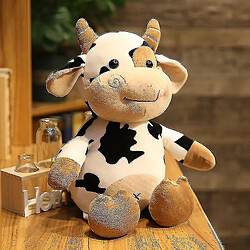 Universal Jouets en peluche douce, animaux en peluche mignon de vache de dessin animé, jouets d'animaux de ferme, cadeaux parfaits pour les enfants,