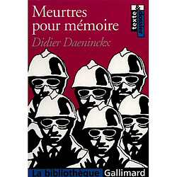 Meurtres pour mémoire