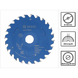 Bosch Lame de scie circulaire Expert pour bois 120 x 1,2 x 20 mm - 24 dents pour bois ( 2608644497 )