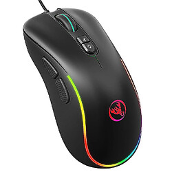 Universal RVB Macro Programming Game Mouse Les touches 7 peuvent désactiver les lumières prennent en charge divers jeux Wired Mouse