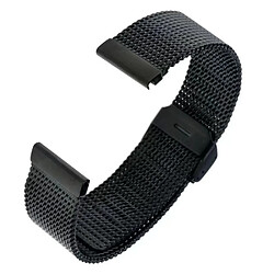 Bracelet en métal 22 mm net noir pour votre Huawei Watch GT2e/GT2 46mm