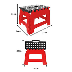 Acheter Venteo - Marche Pied Pliant - Résiste jusqu'à 150kg de charge - Pliable - 31.5 x 25.5 X 22 cm - Rouge