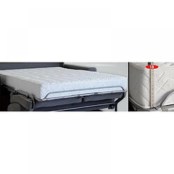 Inside 75 Canapé EXPRESS MELBOURNE couchage 120 cm matelas 18 cm tweed gris clair pas cher