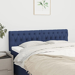 Maison Chic Lot de 2 Têtes de lit design Bleu pour chambre - Décoration de lit 80x7x78/88 cm Tissu -MN54904