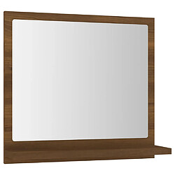 vidaXL Miroir de bain Chêne marron 40x10,5x37 cm Bois d'ingénierie