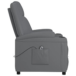 Acheter vidaXL Fauteuil inclinable électrique Anthracite Similicuir