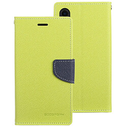 Wewoo Étui à rabat horizontal en cuir FANCY DIARY pour iPhone XR, avec support, logements pour cartes et portefeuille (vert)