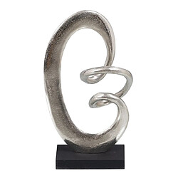 BigBuy Home Figurine Décorative 18,5 x 8 x 34 cm Noir Argent