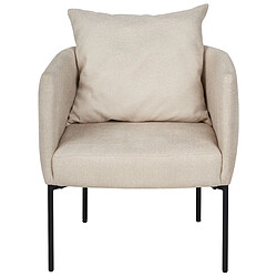 Beliani Fauteuil MALMOS Tissu Beige clair pas cher