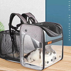 Acheter Universal Sac à dos transparent pour animaux de compagnie Sac à dos pour chats en PVC Sac pliant pour chats Sac d'espace de grande capacité Boîte portable pour animaux de compagnie de banlieue