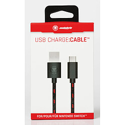 Acheter Câble de charge snakebyte pour manette Nintendo Switch 3 mètres noir rouge