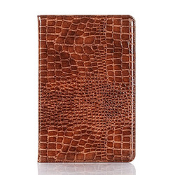 Etui en PU texture de crocodile marron pour votre Samsung Galaxy Tab S6 Lite P610