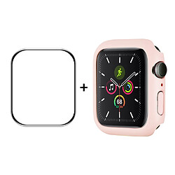 Enkay Coque en TPU caoutchoutée rose pour votre Apple Watch Series 7 45mm