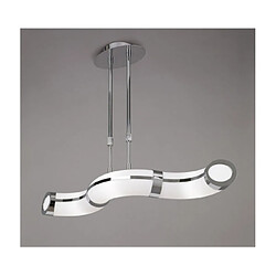 Luminaire Center Plafonnier Guss Blanc, Chrome poli