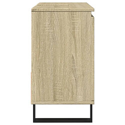 Avis vidaXL Armoire salle de bain chêne sonoma 65x33x60 cm