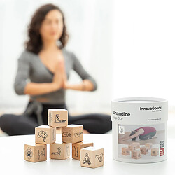 InnovaGoods Anandice Lot de 7 dés de Yoga Unisexe pour Adulte Marron 2,5 x 2,5 x 2,5 cm