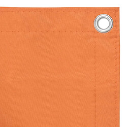 vidaXL Écran de balcon Orange 120x500 cm Tissu Oxford