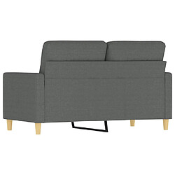 Maison Chic Canapé à 2 places,Sofa de Salon,Canapé droit Gris foncé 120 cm Tissu -GKD830061 pas cher