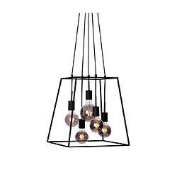 Luminaire Center Suspension Almodovi Acier Noir