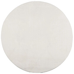 vidaXL Tapis IZA poils courts style scandinave crème Ø 120 cm