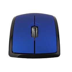 Souris Usb Souris Optique Arc De Pliage Pliable Sans Fil Ordinateur Portable Pc 2.4GHz Bleu