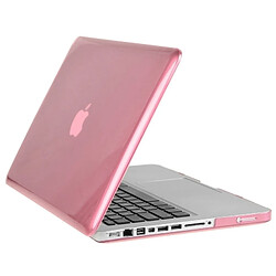 Wewoo Housse Étui rose pour Macbook Pro 15,4 pouces Chapeau-Prince 3 en 1 Crystal Hard Shell En Plastique Boîtier de Protection avec Clavier Guard & Port Dust Plug