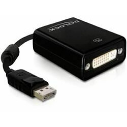 DELOCK Adaptateur Displayport mâle vers DVI 24+5 femelle Noir 22,5 cm pas cher