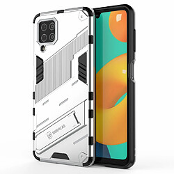 Coque en TPU antichoc avec béquille blanc pour votre Samsung Galaxy M32 (Global Version)