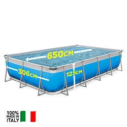 New Plast piscine hors sol rectangulaire 650x265 H125 complète Futura 650