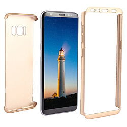 Wewoo Coque or pour Samsung Galaxy S8 + / G955 360 degrés pleine couverture détachable housse de protection