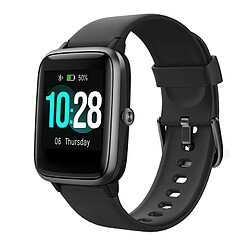 Chrono Montre Connectée avec Moniteur de Remise en Forme à écran Tactile coloré étanche Compatible IOS,Android-Noir