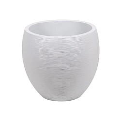 EDA Plastiques Pot rond Graphit Ø 50 cm - Contenance 46 L - Blanc cérusé