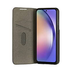 DBRAMANTE1928 Étui Folio pour Samsung Galaxy A54 Modèle Oslo en Cuir Vegan avec Porte-Cartes Noir