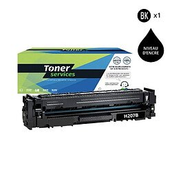 TONER SERVICES Toner Compatible HP 207A Noir (Avec puce)