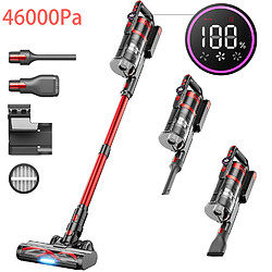 Xen 46000Pa/570W Aspirateur Balai sans Fil, 9*2500mAh/65 Mins Autonomie, OLED Écran Aspirateur Puissant, 1.75L/Filtration en 7 étapes