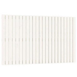 Maison Chic Tête de lit scandinave pour lit adulte,Meuble de chambre murale Blanc 147x3x90 cm Bois massif de pin -MN77996