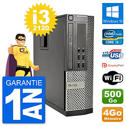 PC Dell OptiPlex 990 SFF Intel i3-2120 RAM 4Go Disque Dur 500Go Windows 10 Wifi - Occasion