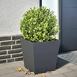 vidaXL Jardinière anthracite 40x40x40 cm acier