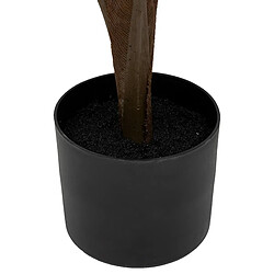 Pegane Plante artificielle arbre palmier en pot - Longueur 15 x Profondeur 13 x Hauteur 120 cm