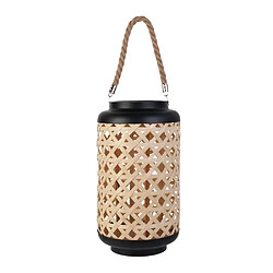 Acheter The Home Deco Factory Lanterne en bambou tressé et verre 38 cm.