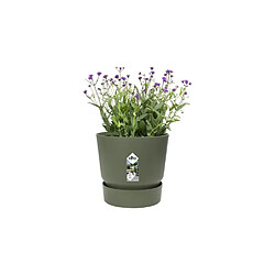 Avis ELHO Pot de fleurs rond Greenville 30 - Extérieur - Ø 29,5 x H 27,8 cm - Vert feuille